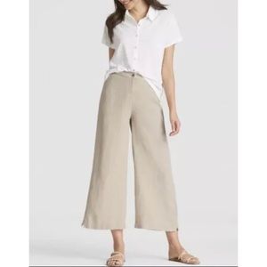 Eileen Fisher Organic Linen Wide Leg Pants